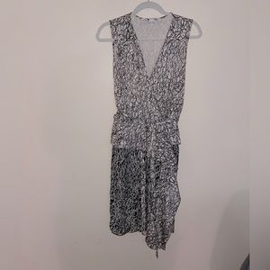 diane von furstenberg (DVF) peplum style wrap dress